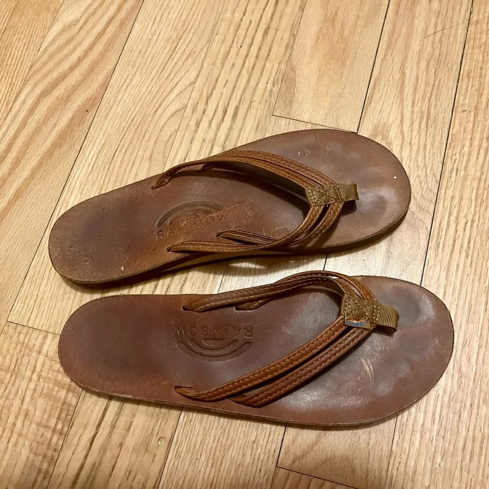 Rainbow The Sandpiper - Luxury Leather Sandal with 1/3" Double Narrow Strap - Picture 2 of 4